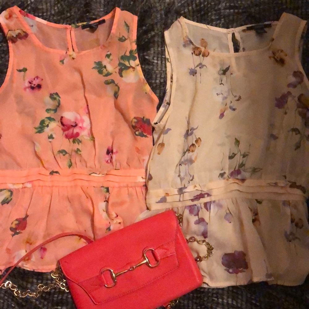 Forever 21 floral blouses
